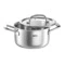 Кастрюля со стеклянной крышкой WO HOME Verona 2,5 л, 18х10 см, сталь нержавеющая 18/10, п/к