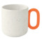 Кружка для чая и кофе Easy Life Creative 350 мл, фарфор твердый, бело-оранжевая, п/к