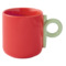 Кружка для чая и кофе Easy Life Creative 350 мл, фарфор твердый, красная, п/к