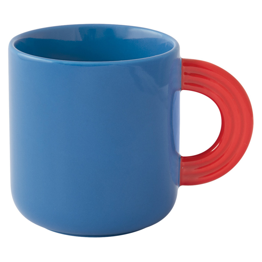 Кружка для чая и кофе Easy Life Creative 350 мл, фарфор твердый, синяя, п/к