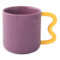 Кружка для чая и кофе Easy Life Creative 350 мл, фарфор твердый, фиолетовая, п/к