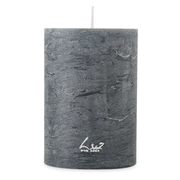 Свеча цилиндрическая Luz your senses Рустик 7х10 см, базальт