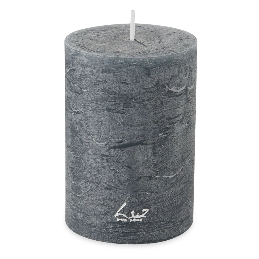 Свеча цилиндрическая Luz your senses Рустик 7х10 см, базальт