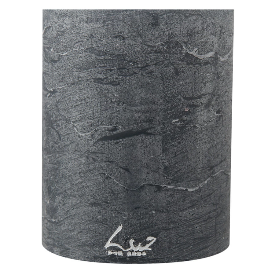 Свеча цилиндрическая Luz your senses Рустик 7х10 см, базальт