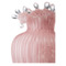 Ваза стеклянная Rasteli Роялти 14 см, h24,5 см, розовая матовая