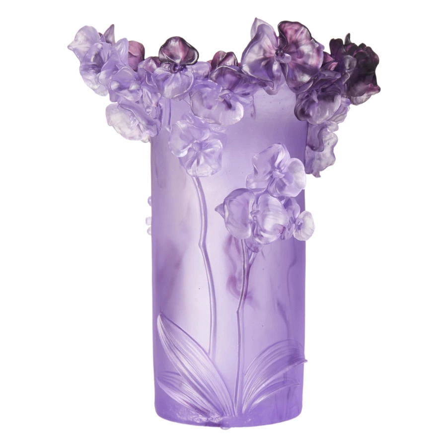 Ваза настольная Decor de Table Pate de Verre Cristal Орхидея 30 см, хрустальное тесто