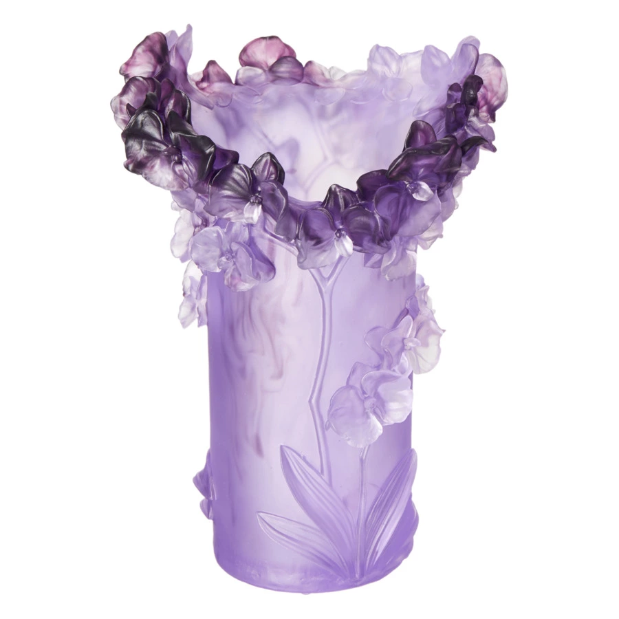 Ваза настольная Decor de Table Pate de Verre Cristal Орхидея 30 см, хрустальное тесто