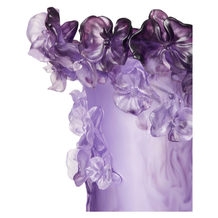 Ваза настольная Decor de Table Pate de Verre Cristal Орхидея 30 см, хрустальное тесто