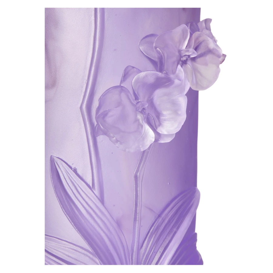 Ваза настольная Decor de Table Pate de Verre Cristal Орхидея 30 см, хрустальное тесто