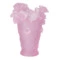 Ваза настольная Decor de Table Pate de Verre Cristal Роза 35 см, хрустальное тесто, розовая, п/к