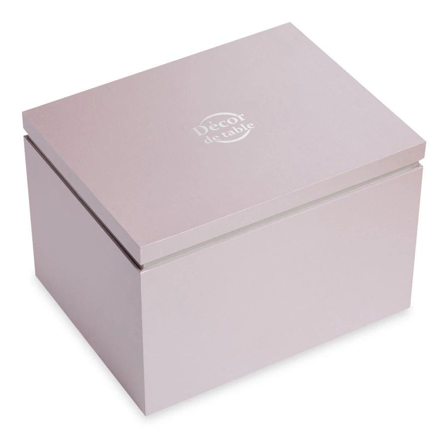 Ваза настольная Decor de Table Pate de Verre Cristal Роза 35 см, хрустальное тесто, розовая, п/к