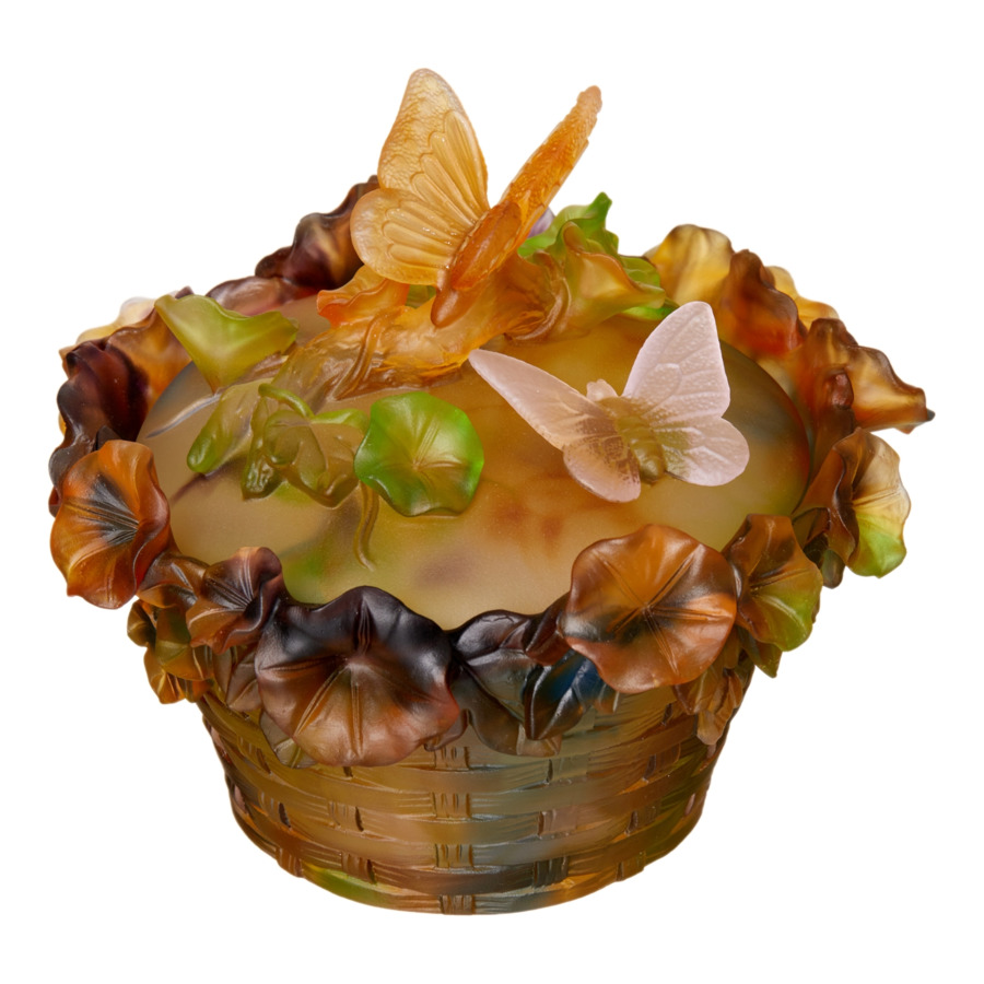 Конфетница Decor de table Бабочка 17 см, хрусталь, разноцветная