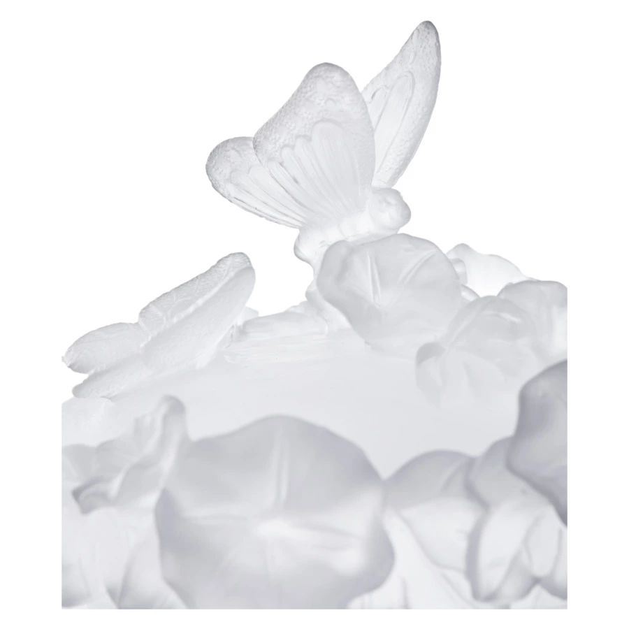 Конфетница Decor de Table Pate de Verre Cristal Бабочка 17 см, хрустальное тесто, белая, п/к