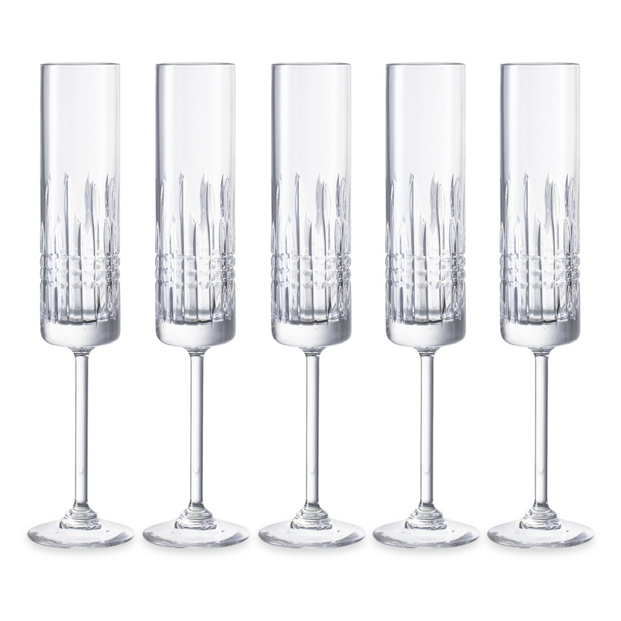 Набор бокалов для шампанского Неман France 120 мл, 5 шт, хрусталь-sale