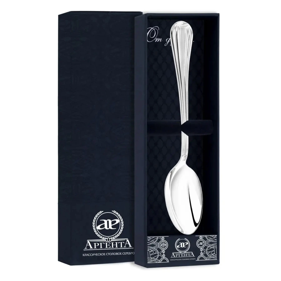 Ложка чайная в футляре АргентА Classic Меридиан 31,44 г, серебро 925