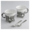 Набор чайный в футляре АргентА Симфония 221,51 г, на 2 персоны 4 предмета, серебро 925
