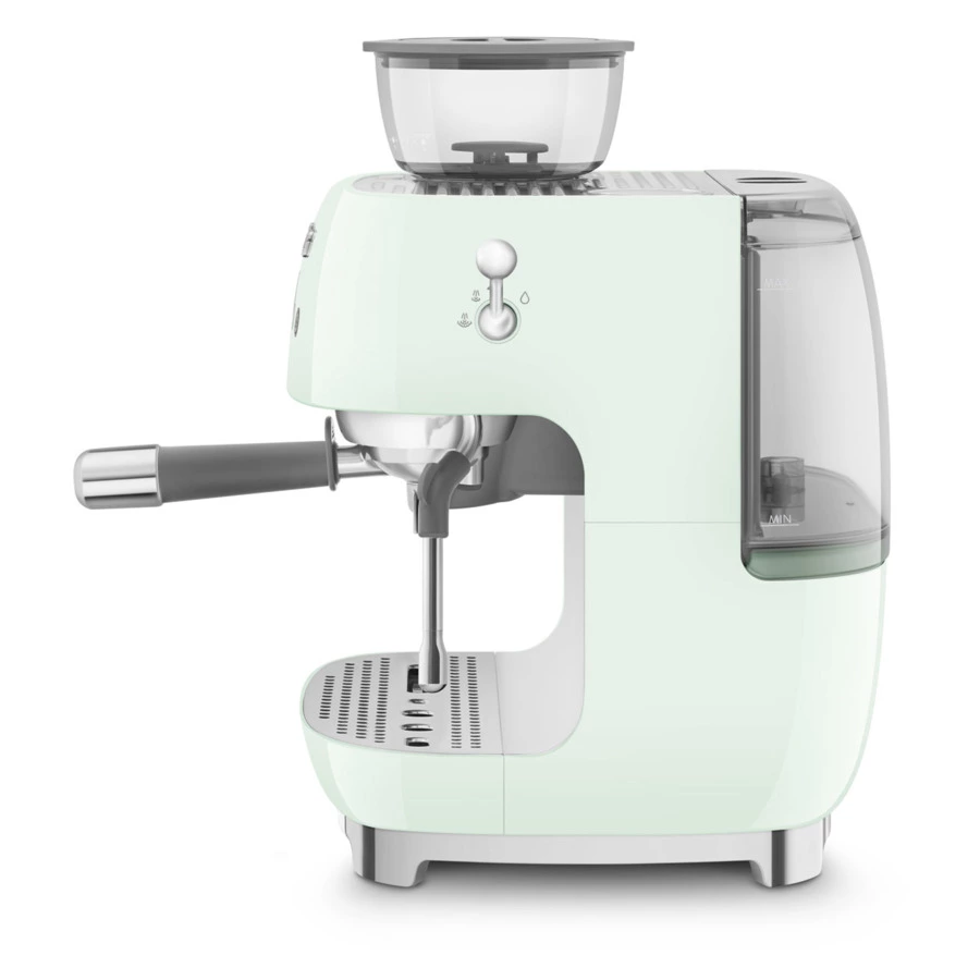 Кофемашина-эспрессо рожковая SMEG EGF03PGEU, встроенная кофемолка, пастельный зеленый