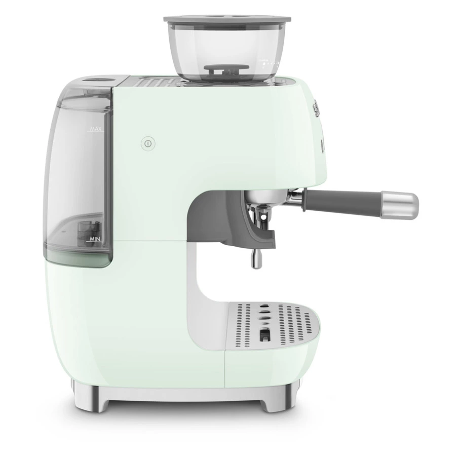 Кофемашина-эспрессо рожковая SMEG EGF03PGEU, встроенная кофемолка, пастельный зеленый