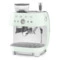 Кофемашина-эспрессо рожковая SMEG EGF03PGEU, встроенная кофемолка, пастельный зеленый