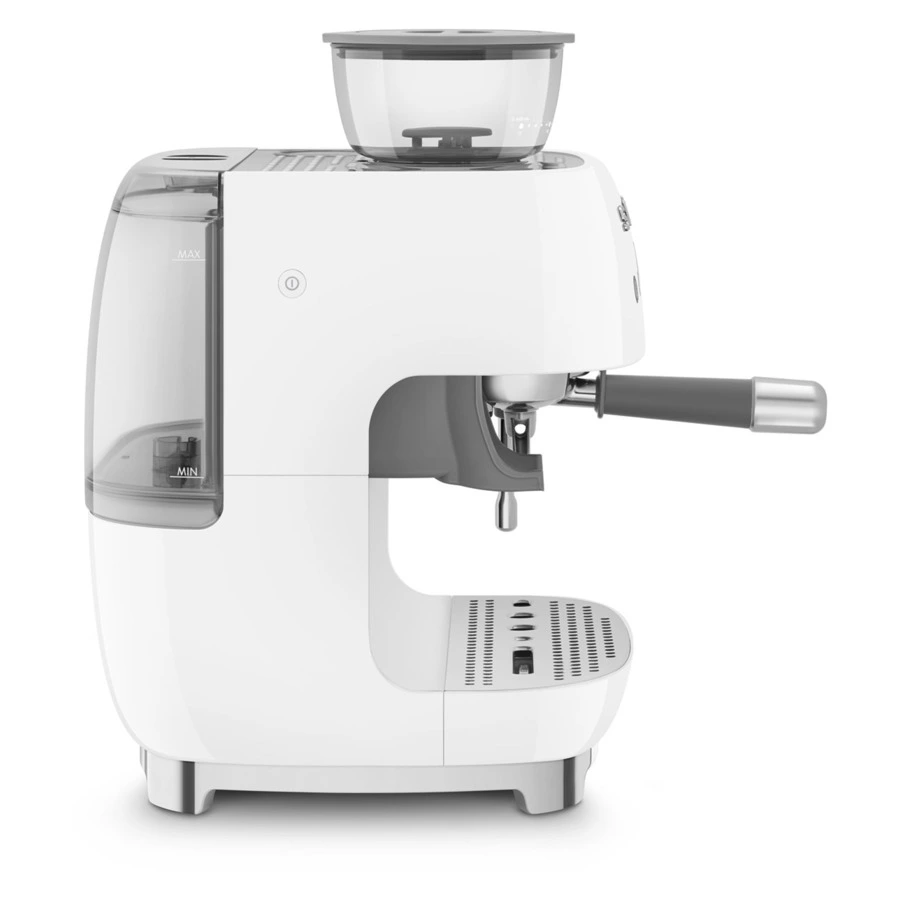Кофемашина-эспрессо рожковая SMEG EGF03WHEU, встроенная кофемолка, белый