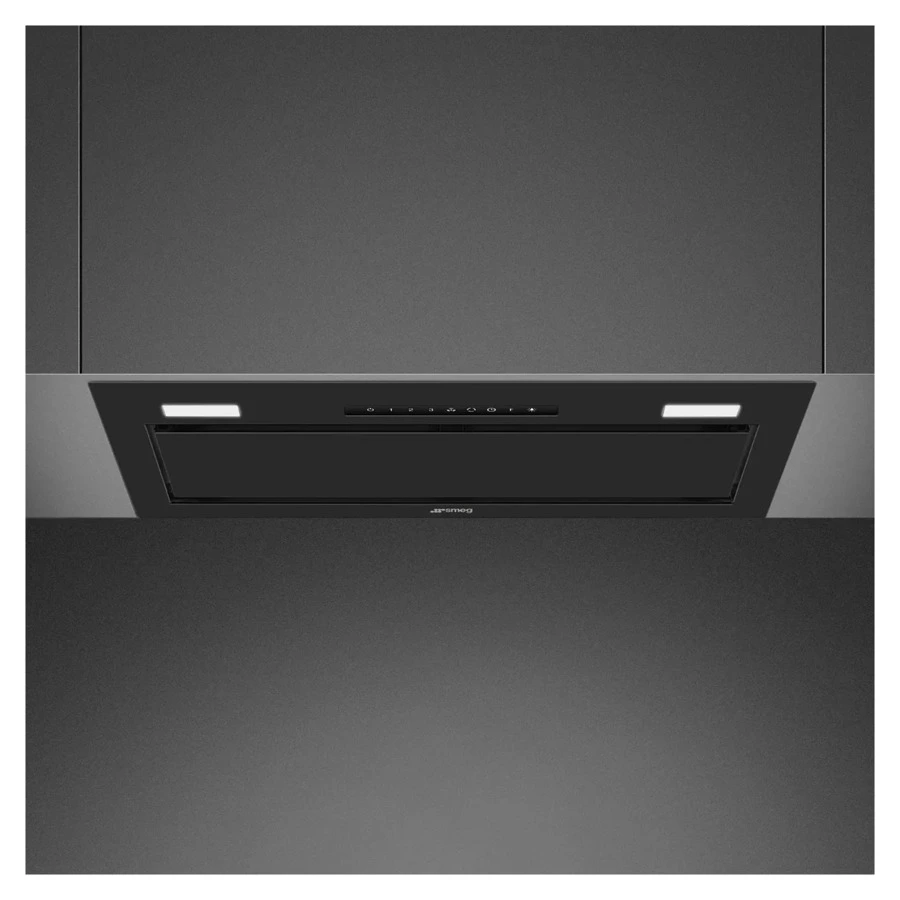 Вытяжка встраиваемая SMEG KSG6P4MB 60 см, сталь нержавеющая, черная матовая