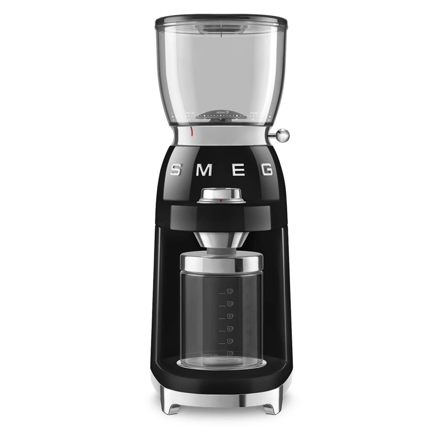 Кофемолка SMEG CGF11BLEU 150 ВТ, 30 степеней регулировки помола, черная