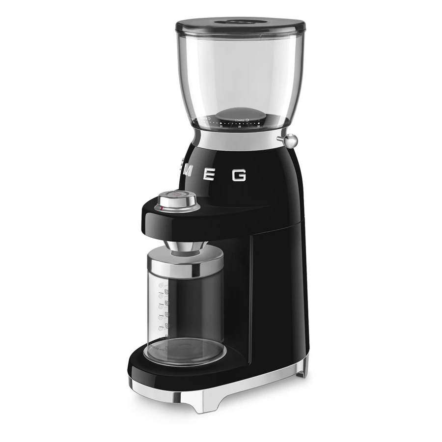 Кофемолка SMEG CGF11BLEU 150 ВТ, 30 степеней регулировки помола, черная