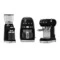 Кофемолка SMEG CGF11BLEU 150 ВТ, 30 степеней регулировки помола, черная
