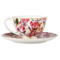 Чашка чайная с блюдцем Maxwell & Williams Estelle 200 мл, фарфор твердый, розовая, п/к