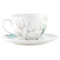 Чашка чайная с блюдцем Maxwell & Williams Орхидея белая 240 мл, фарфор твердый, белая, п/к