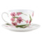 Чашка чайная с блюдцем Maxwell & Williams Орхидея розовая 240 мл, фарфор твердый, п/к