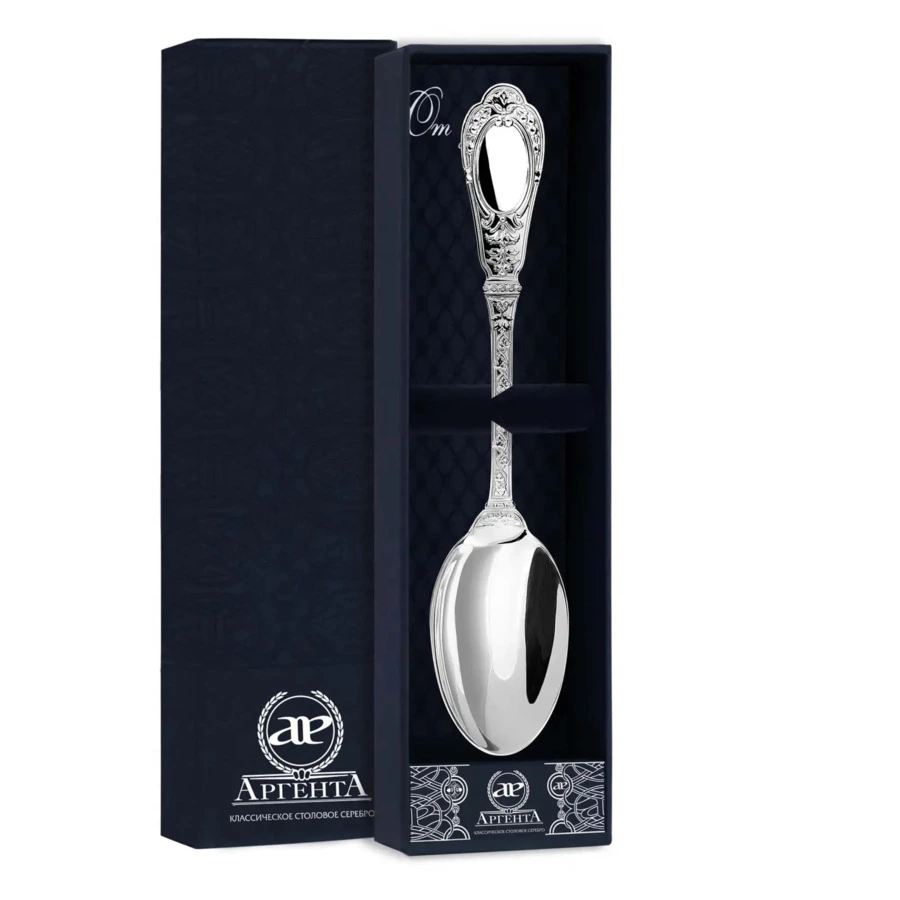 Ложка столовая АргентА Classic Фамильная 99,18 г, серебро 925