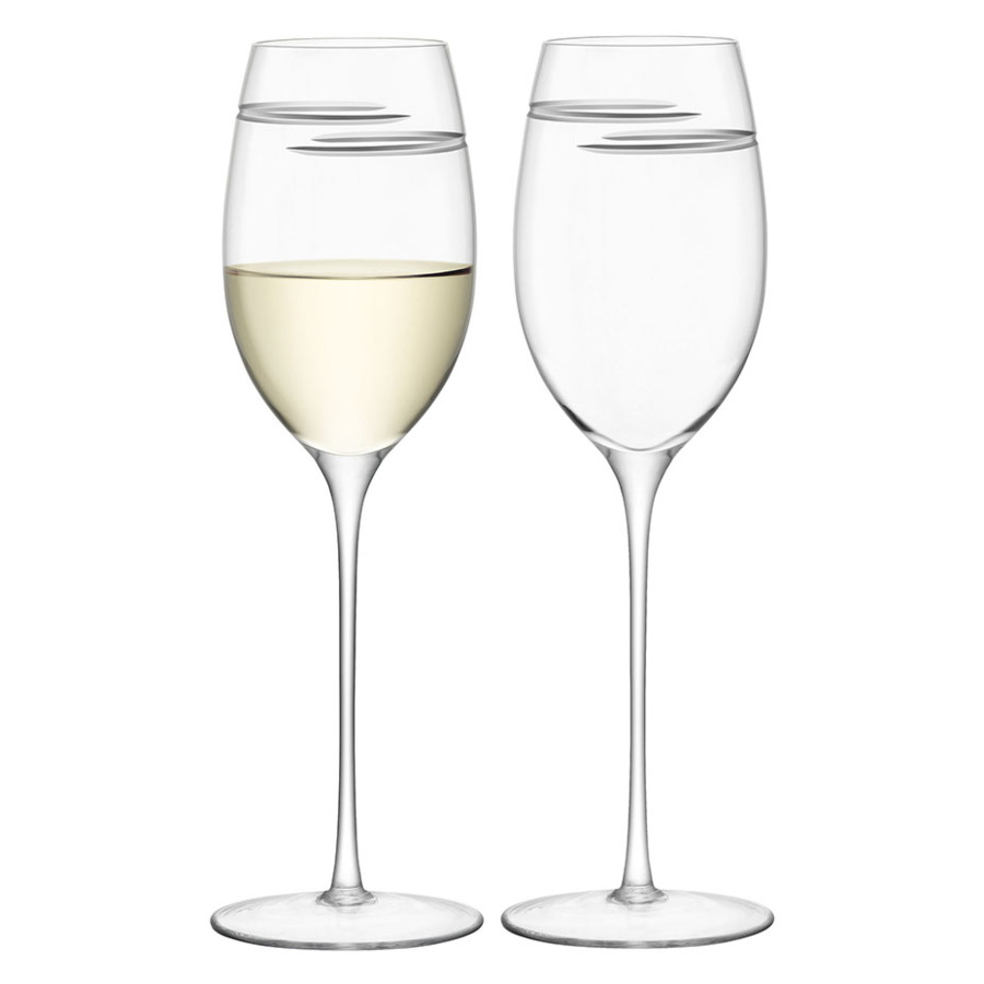 Набор бокалов для белого вина LSA International Signature Verso 340 мл, 2 шт, стекло