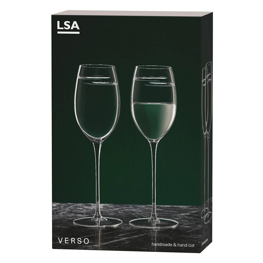 Набор бокалов для белого вина LSA International Signature Verso 340 мл, 2 шт, стекло