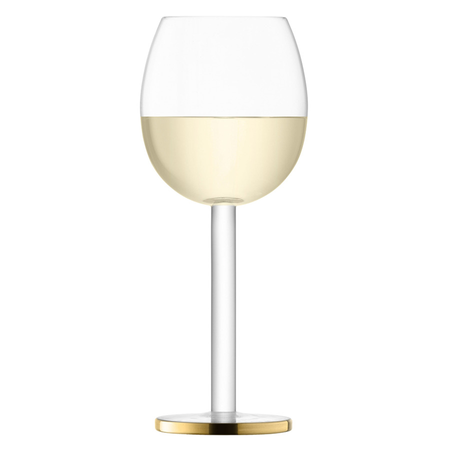 Набор бокалов для вина LSA International Luca 300 мл, 2 шт, стекло, золотой