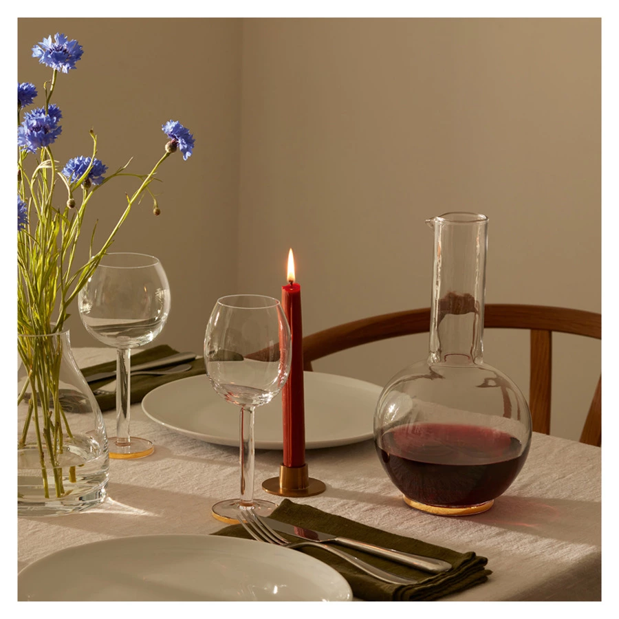 Набор бокалов для вина LSA International Luca 300 мл, 2 шт, стекло, золотой