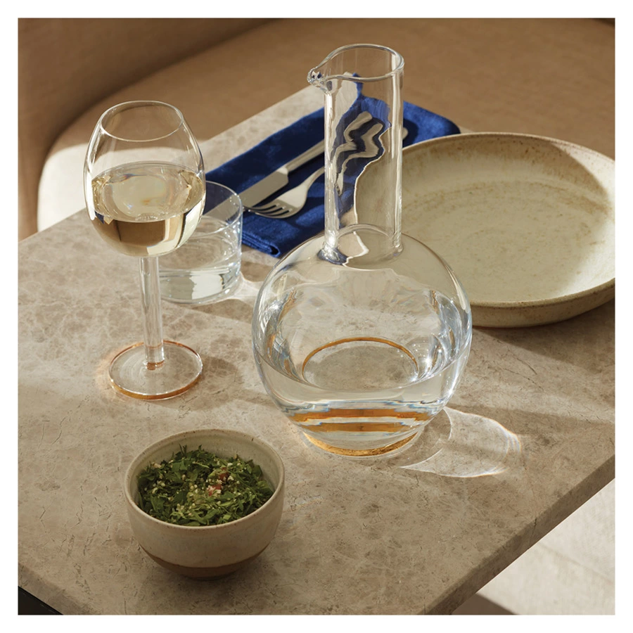 Набор бокалов для вина LSA International Luca 300 мл, 2 шт, стекло, золотой