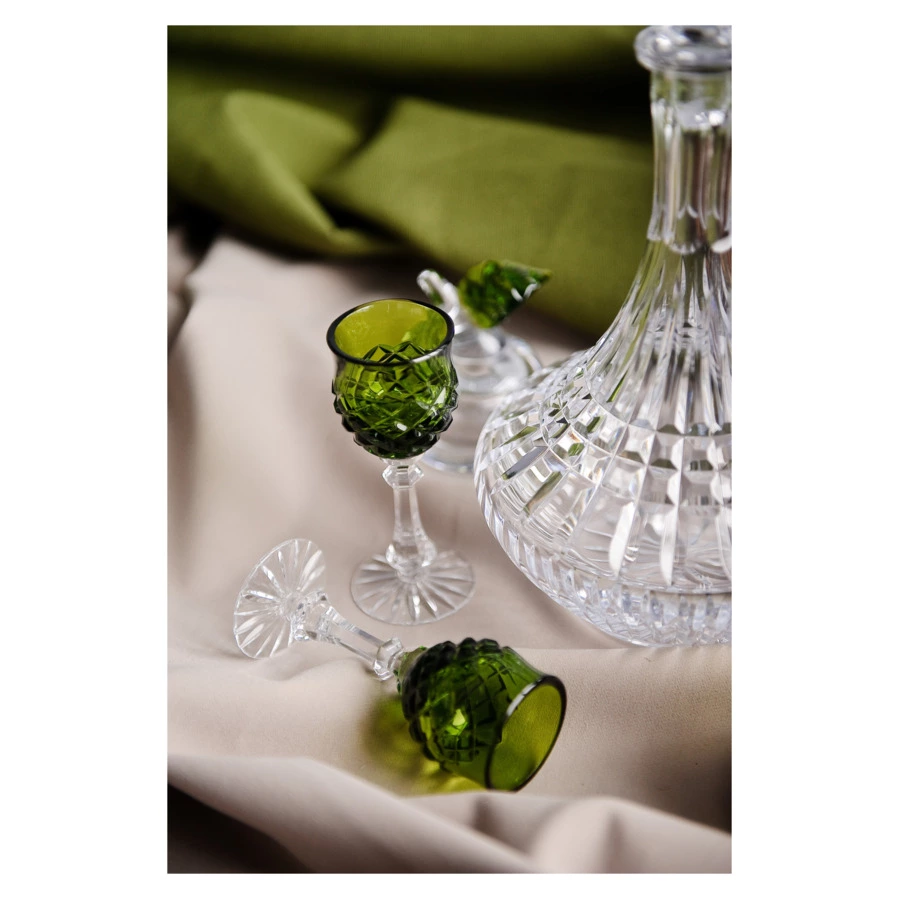 Графин для водки ГХЗ Морской Медовый спас 1 л, 23 см, хрусталь, прозрачный