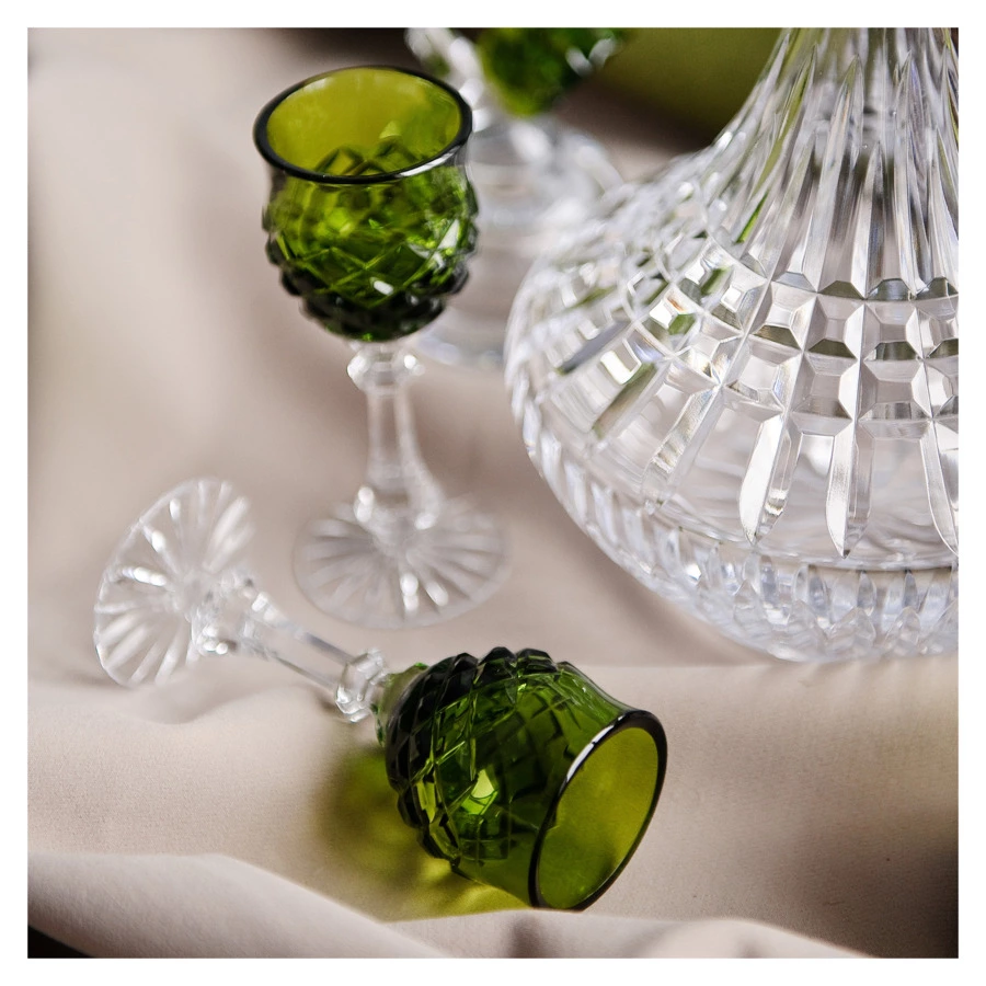 Графин для водки ГХЗ Морской Медовый спас 1 л, 23 см, хрусталь, прозрачный