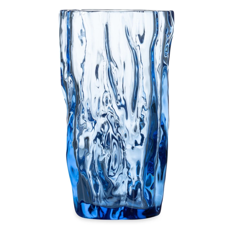 Стакан для воды ГХЗ Кора 200 мл, хрусталь, васильковый