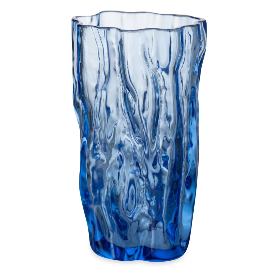 Стакан для воды ГХЗ Кора 200 мл, хрусталь, васильковый