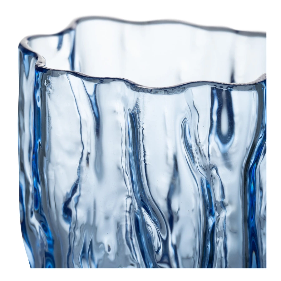 Стакан для воды ГХЗ Кора 200 мл, хрусталь, васильковый