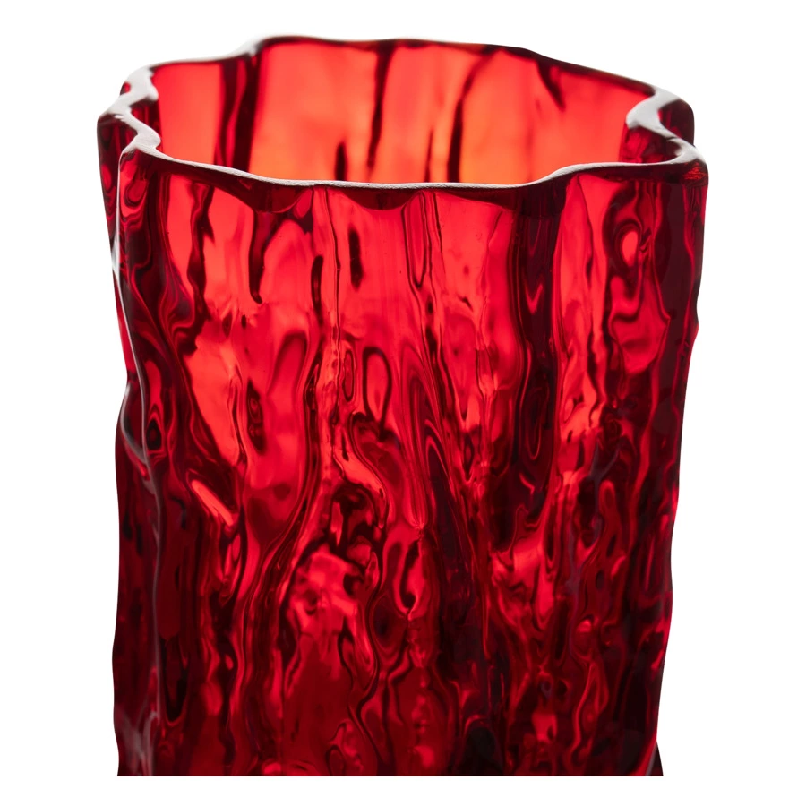 Стакан для воды ГХЗ Кора 200 мл, хрусталь, красный