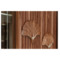 Панель декоративная с крючком Po.legno Гингко 33х26х5 см, дерево, латунь, темный орех