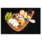 Тарелка для сыра Po.legno Кострома 20х30х2 см, дерево, латунь, темный орех