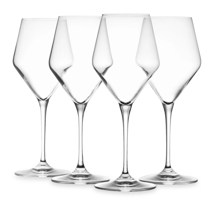 Набор бокалов для красного вина Krosno Рэй 375 мл, 4 шт, стекло, п/к