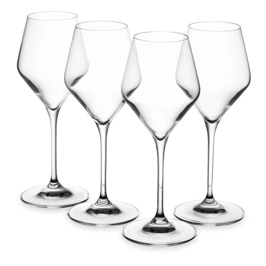 Набор бокалов для белого вина Krosno Рэй 320 мл, 4 шт, стекло, п/к