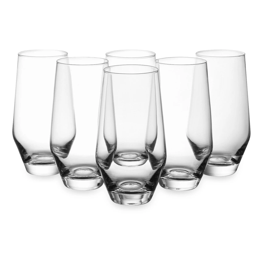 Набор стаканов для воды Krosno Рэй 450 мл, 6 шт, стекло, п/к