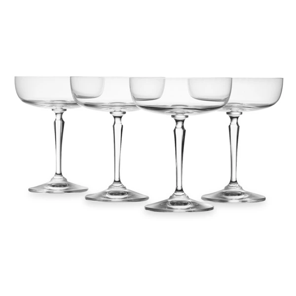 Набор креманок для шампанского Krosno Рим 230 мл, 4 шт, стекло, п/к