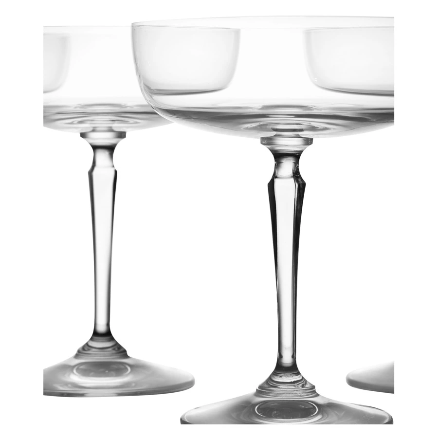 Набор креманок для шампанского Krosno Рим 230 мл, 4 шт, стекло, п/к